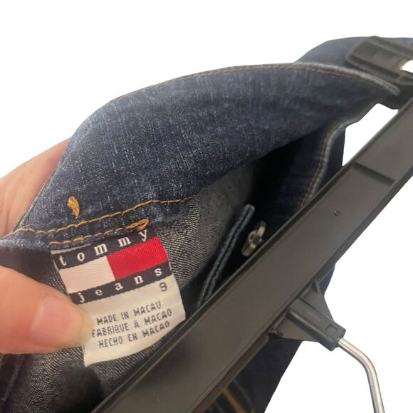 Tommy Jeans Vintage Y2k Junior's Size 9 Zip Front Low Rise Bootcut Jeans - Picture 6 of 9